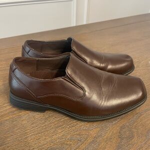 Perry Ellis Brown Kids Slip-On Dress Shoes